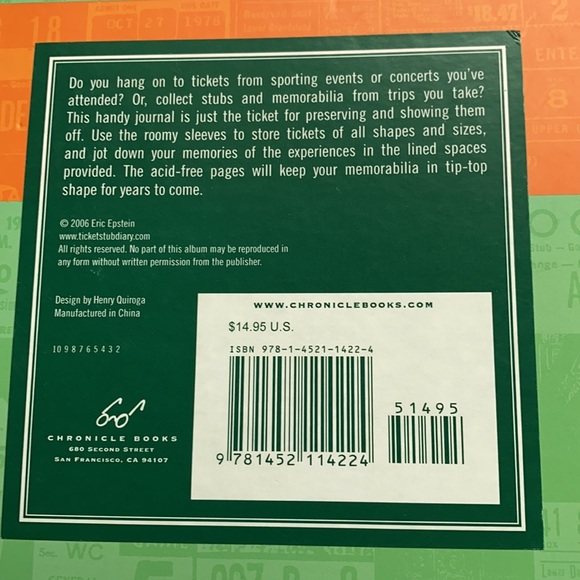 Ticket Stub Diary - Picture 6 of 8